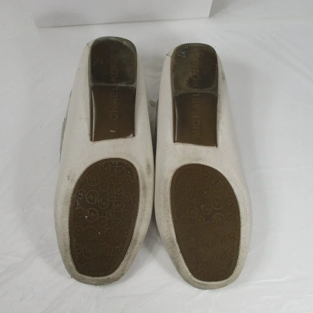 MICHAEL MK Off white Loafers Size 7.5 - Picture 8 of 10